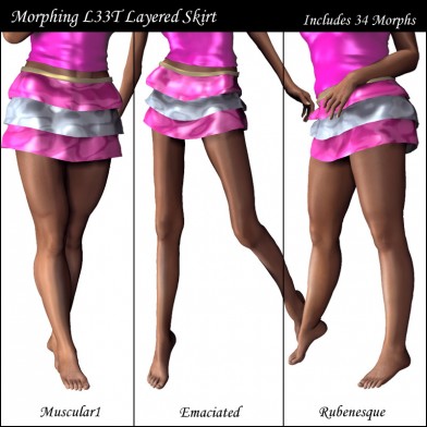 Morphing L33T Layered Skirt