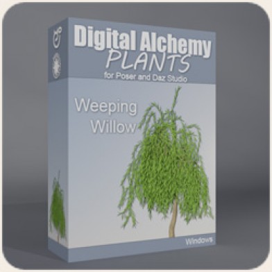 Digital Alchemy: Weeping Willow Image