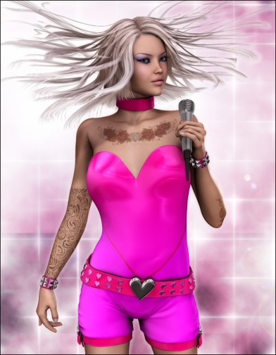 Pink Luv: Idol Suit for V4 Image