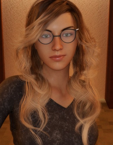 Cat-Eye Glasses for Genesis 8 Female image