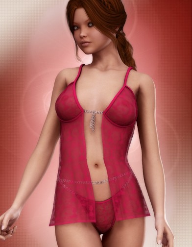 PinkLUV: Chained Hearts Top for V4 Image