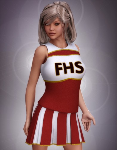 Cheerleader Skirt for V4 Image
