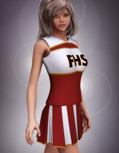 Cheerleader Top for V4 Image