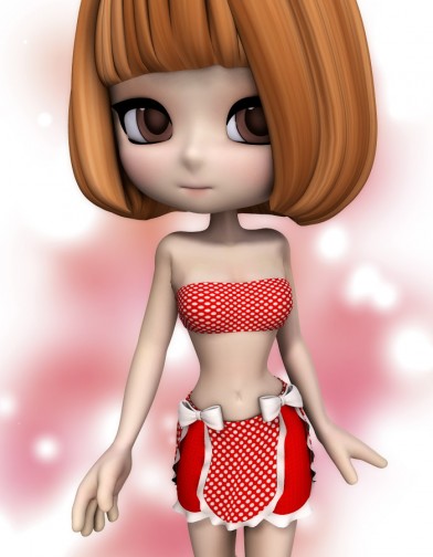 Polkadot Ruffled Skirt with Bows for Cookie image