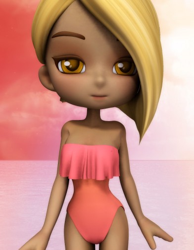 Coral Swimsuit for Cookie image