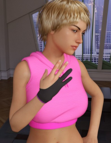 Drawing Glove for Genesis 8 female image