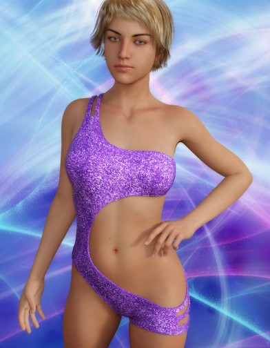 Violet Suit for Genesis 8 Female image