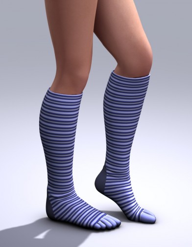 Knee High Toe Sock for V4 Image