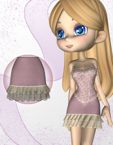 Lilac Skirt for Cookie