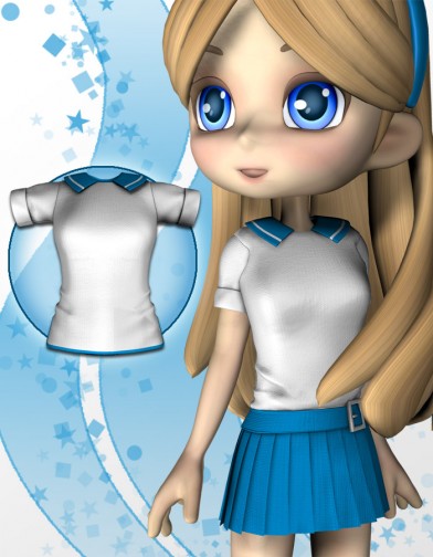 School Girl Shirt for Cookie Image