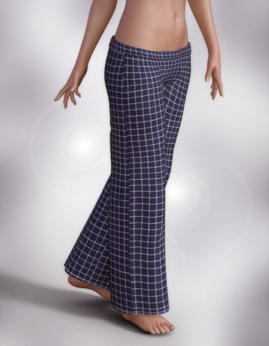 Sleepwear: Pajama Pants for Genesis 3 Female image