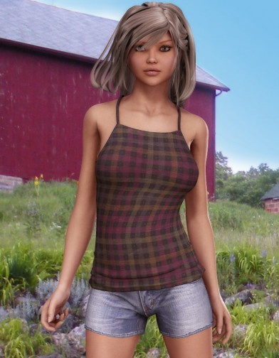Plaid Textures for Strappy Tank Top image