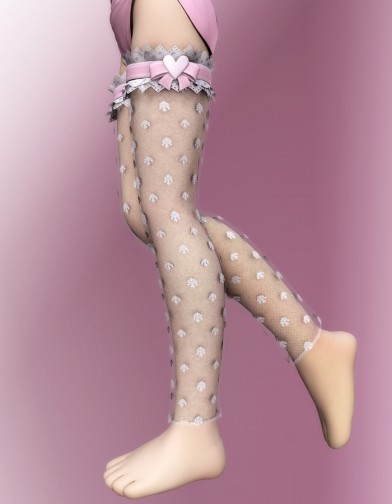 Pink LUV: Lacey Heart Leggings for Cookie Image