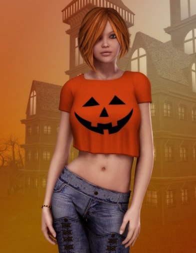 Pumpkin Shirt for V4 image