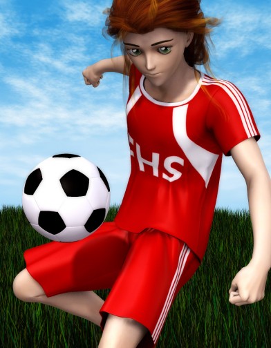 School Spirit: Soccer Uniform for Hiro 3  Image