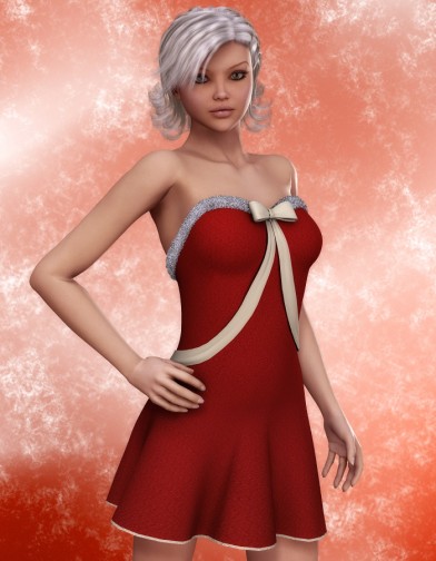 Little Red Santa Dress for V4