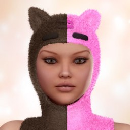 Rainbow Textures for Animal Ears for Bod Costume Image