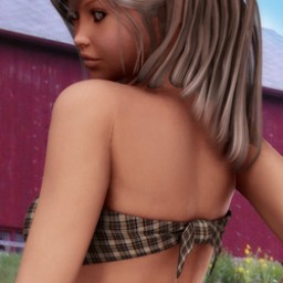 Dairyland Farms: Back Tied Flannel Tube Top for V4 Image
