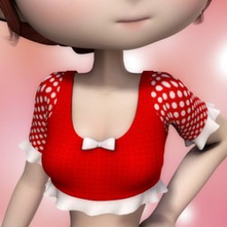 Polkadot Ruffled Top with Bows for Cookie image