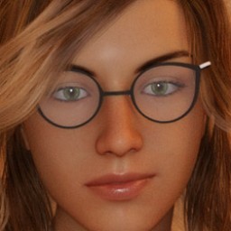 Cat-Eye Glasses for Genesis 8 Female image