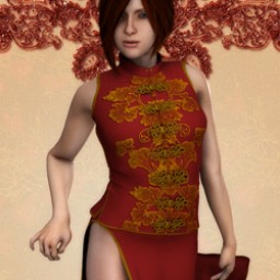 Crimson Flower Dress for Roxie Image