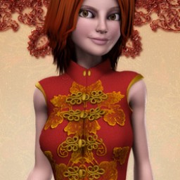 Crimson Flower Dress for SuzyQ 2 Image