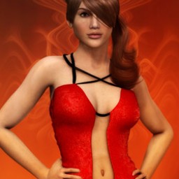 Devilish Short Red Dress for Dawn image