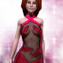 Pink Luv: Eternal Flame Dress for SuzyQ 2 Image