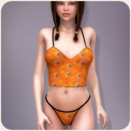 Funky Flowers for Babydoll Panty Image