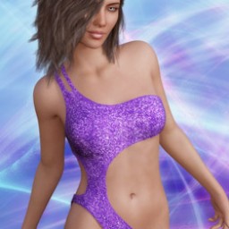 Violet Suit for Genesis 3 Female image