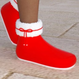 Santa Shoes for Genesis 8 Female image