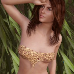 Jungle Tube Top for Genesis 3 Female image