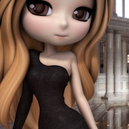 One Shoulder Little Black Dress for Cookie image