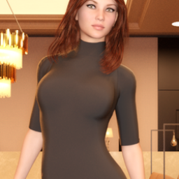 Half-Sleeve Dress for Genesis 3 Female image