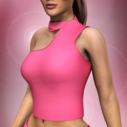 One Shoulder Choker Top for Dawn Image