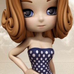 Nostalgia: Polka Dot Swim Dress for Cookie image