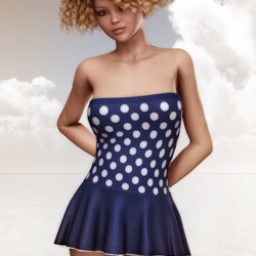Nostalgia: Polka Dot Swim Dress for V4 image