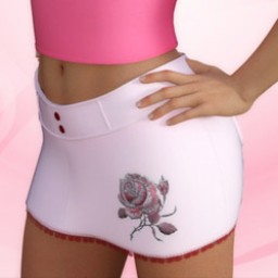 Rose Skirt for Genesis 8 Female image