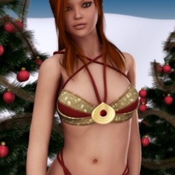 Holidays: Shell Bikini Xmas Image