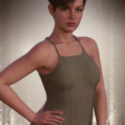 Strappy Tank Top for Genesis 9 Female image
