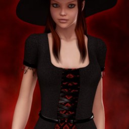 Witch Dress for V4 image
