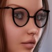 Cat-Eye Glasses for V4