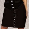 GeneriCorp: Suede Button Skirt for Dawn