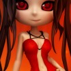 Devilish Short Red Dress for Cookie