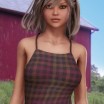 Plaid Textures for Strappy Tank Top