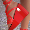 Strappy Wedge Heel Shoes for Genesis 8 Female