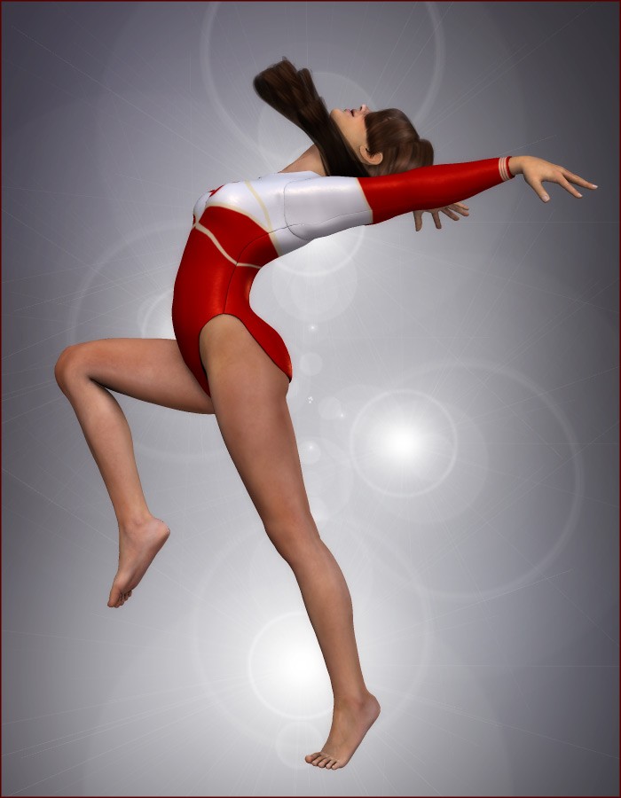Skillful Routine Gymnastic Poses for Genesis 9, 8 and 3 ⋆ Freebies Daz 3D