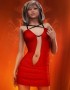 Devilish Short Red Dress for V4 image