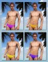 Hot Colors Textures for Swim Brief Image