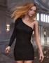 One Shoulder Little Black Dress for V4 image